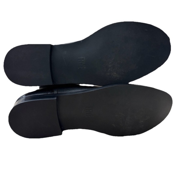 FRYE Women’s Anna Leather Boots Black Size 7
Pull-On Block Heel Moto Biker - Picture 5 of 5